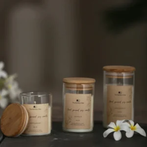 Bamboo Lid Jar Soy Candles