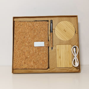 Cork Diary, Wireless Charger, Power Bank & Pen