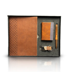 Diary, Card Holder, Pen & Keychain