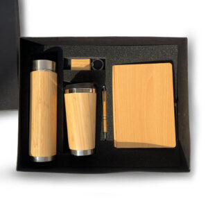 MDF Diary, Bamboo Bottle & Tumbler, Pen & Keychain