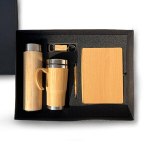 MDF Diary, Bamboo Bottle & Tumbler, Pen & Keychain