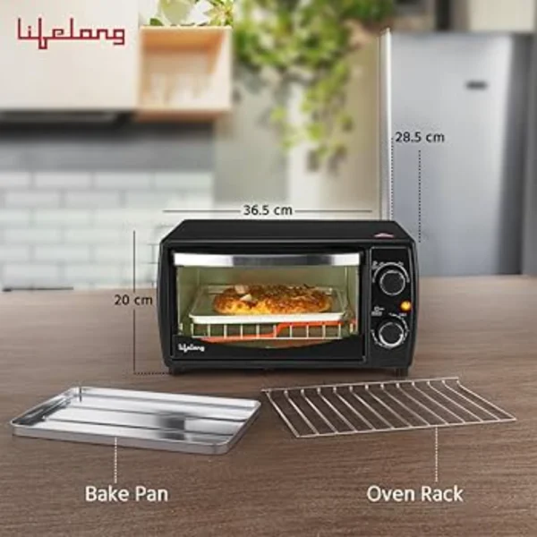 10 Liters Oven, Toaster & Griller with Auto Shut Off - Image 3