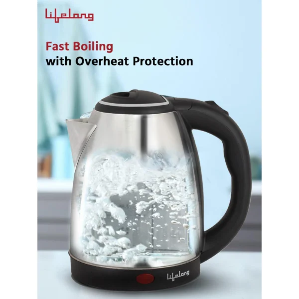 1500Watt 1.5 Litre Electric Kettle with 360 Degree Rotation Base - Image 4