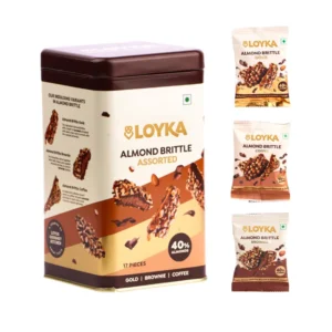Almond Brittle Assorted Signature Tin (Reusable) Box (17 Pcs)