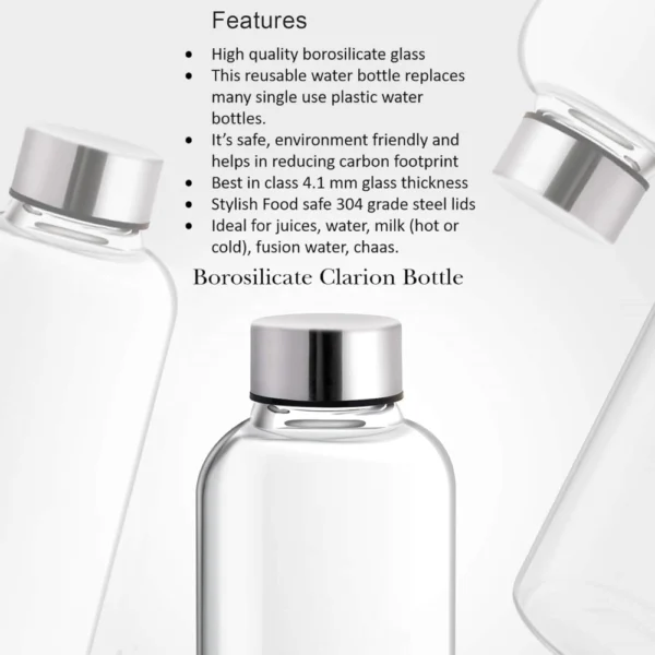 CLARION BOROSILICATE GLASS BOTTLE 1000 ML 1 PC - Image 4
