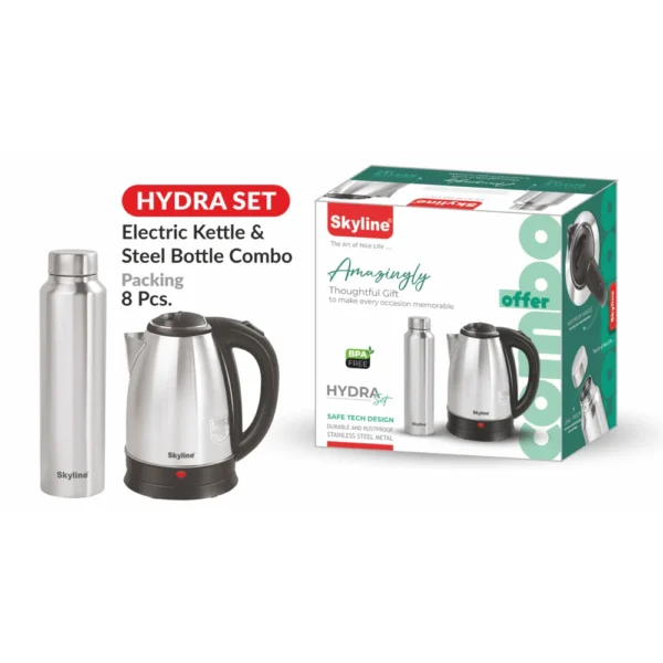 COMBO PACK- ELECTRIC KETTLE & STEEL BOTTLE - Image 3