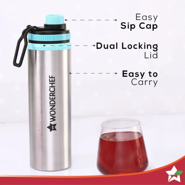 Crescent Stainless-steel Electric Kettl + Sippy Stainless-steel Bottle - Image 3