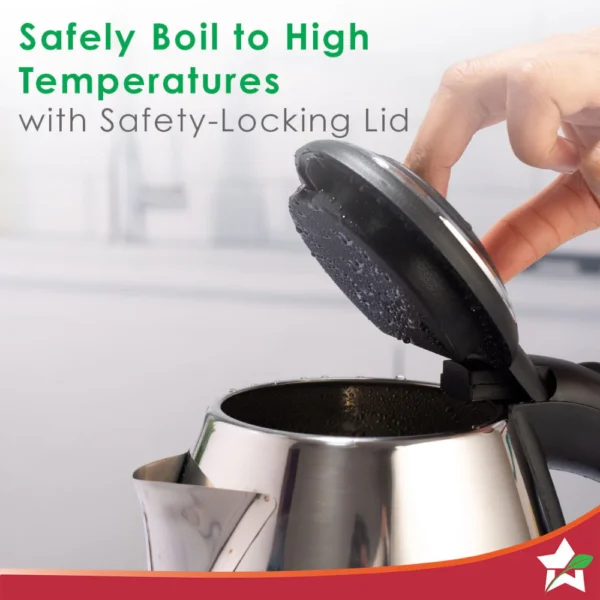 Crescent Stainless-steel Electric Kettle - Image 3