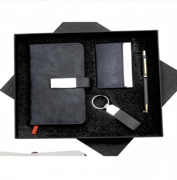 Diary, Card Holder, Pen & Keychain