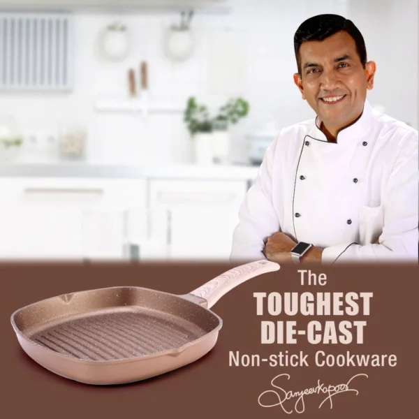 Duralife Die-cast Non-stick Grill Pan - Image 2
