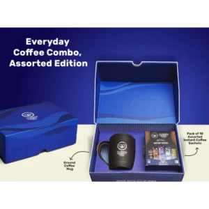 Everyday Coffee Combo, Assorted Edition Ground Coffee Mug, Pack of 10 Assorted Instant Coffee Sachets