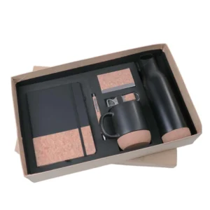 6 in 1 Gift Set Note Book, Mug, Pen, Flask, Card Holder, Key Chain