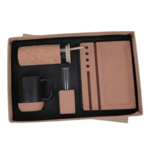 4 in 1 Gift Set Note Book, Mug, Plant Tube, Desk Organiser, Glass Mug