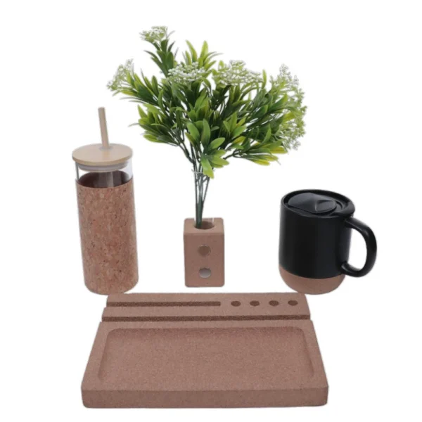 4 in 1 Gift Set Note Book, Mug, Plant Tube, Desk Organiser, Glass Mug - Image 2