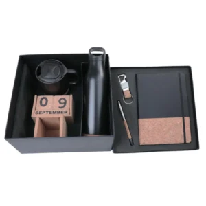 7 in 1 Gift Set Note Book, Mug, Pen, Flask, Calendar, Key Chain, Pen Holder