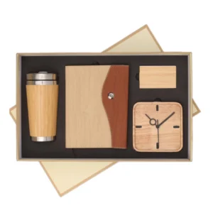4 in 1 Gift Set Note Book, Tumbler, Card Holder, Clock
