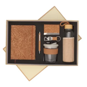 6 in 1 Gift Set Note Book, Mug, Pen, Bottle, Card Holder, Key Chain