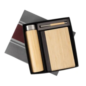 3 in 1 Gift Set Note Book, Pen, Flask