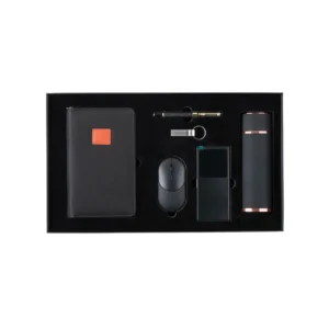 7 in 1 Gift Set Note Book, Power Bank 10,000 MAH, Wireless Mouse, Key Chain, Card Holder, Pen Drive Pen