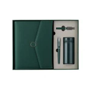 4 in 1 Gift Set Power Bank Note Book 8000 MAH Pen Drive, Flask , Metal pen