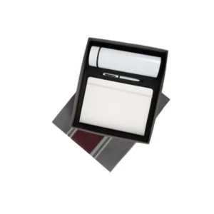3 in 1 Gift Set Temperature Flask Metal pen Note Book