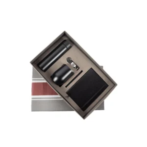 5 in 1 Gift Set Temperature Flask Metal pen Note Book Key Chain Insulated Mug