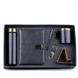 6 in 1 Gift Set SS Bottle Mobile Stand Note Book Key Chain SS Mug Pen