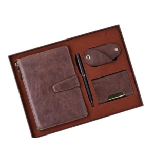 4 in 1 Gift Set Note Book Key Chain Card Holder Pen