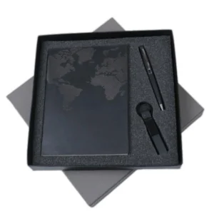 3 in 1 Gift Set Note Book, Pen & Key Chain
