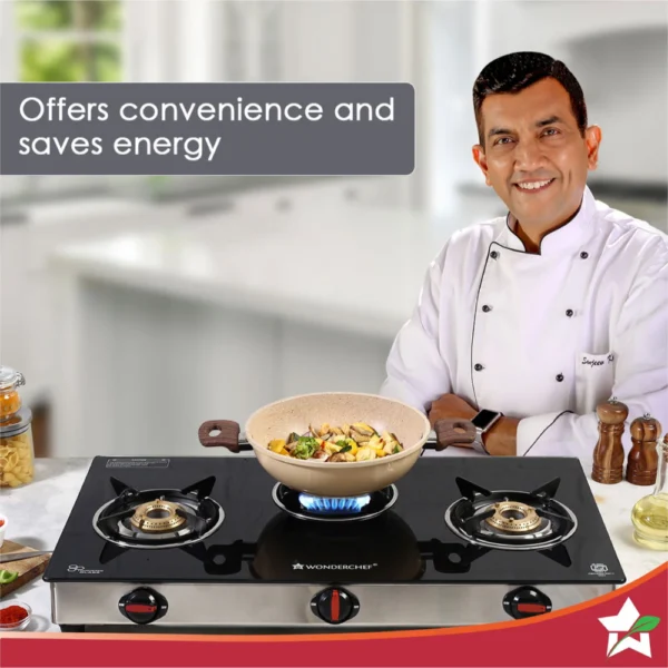Galaxy Auto Glass Cooktop (3 Burner) - Image 2