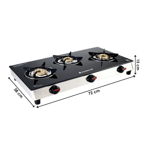 Galaxy Auto Glass Cooktop (3 Burner) - Image 4