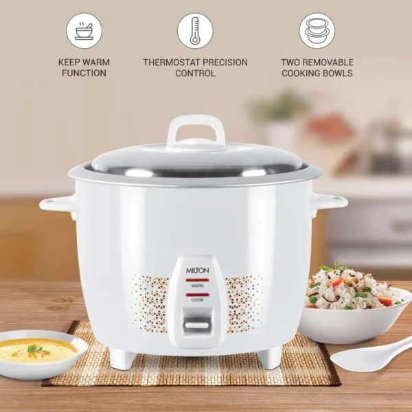 MILTON PRIME 10 RICE COOKER 1LTR - Image 4
