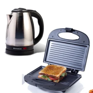 Prato Plus Griller Crescent Stainless-steel Electric Kettle
