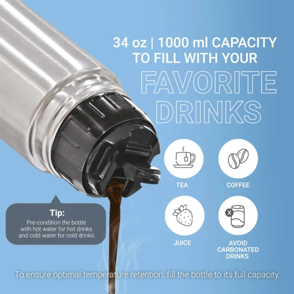 THERMOSTEEL 350 ML WITH FLIP LID - Image 7