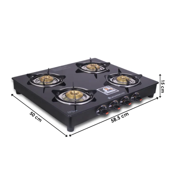 Ultima Glass Cooktop (4 Burner) - Image 4