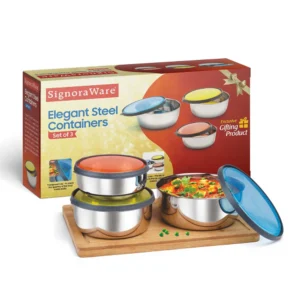 Elegant Steel Containers set of 3