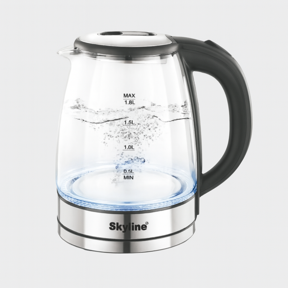 1.8LTRS ELECTRIC GLASS KETTLE - Image 4