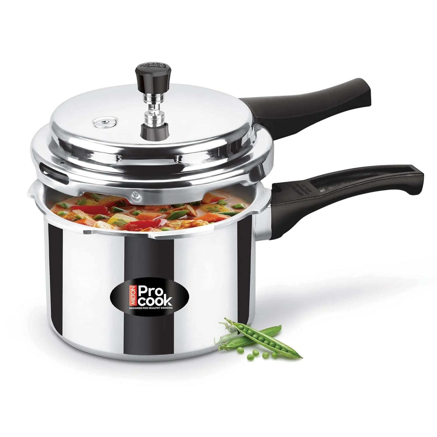 Pressure Cooker Aluminium Outer Lid Induction 3Ltr - Image 2