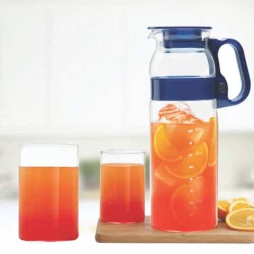 Borosil Aqua Set with 1.3L Jug