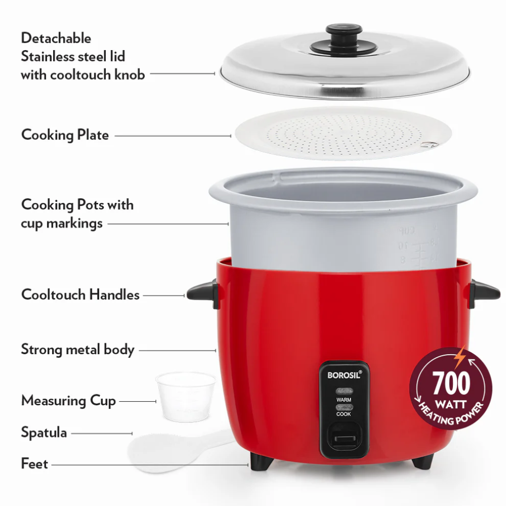 Borosil Digikook Electric Cooker - Image 4