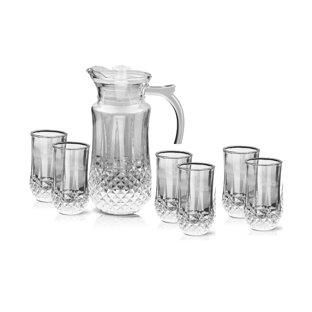 Desire Lemon Set (1 Jug, 1470 ml and 6 Tumblers, 240 ml) (Glass) - Image 2