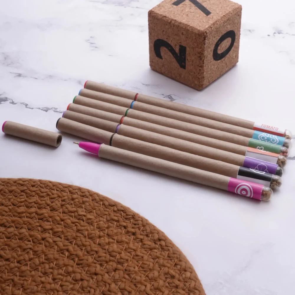 Eco Coloring Seed Pen Set (7pc) - Image 2
