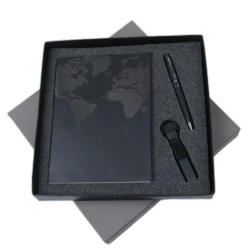 GE-577.jpg.webp 3 in 1 Gift Set Note Book, Pen & Key Chain