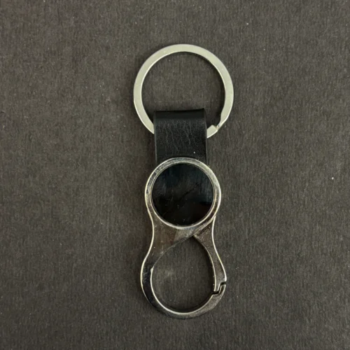 Faux Leather, Metal, Customizable, Lightweight Keychain