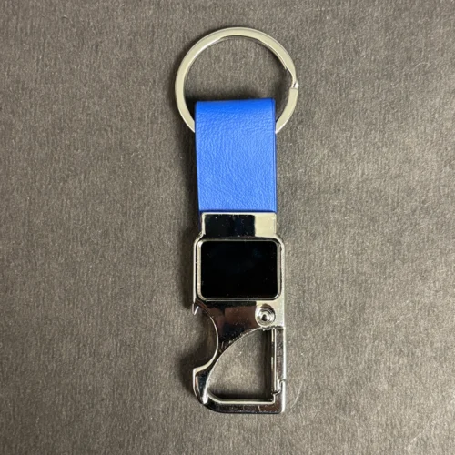 Faux Leather, Metal, Customizable, Lightweight Keychain