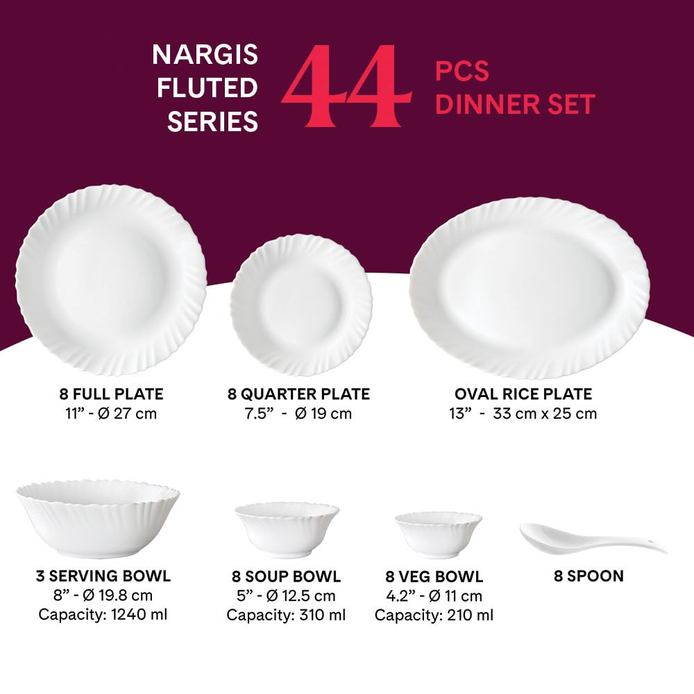 Larah by Borosil Nargis Dinner Set - Image 2