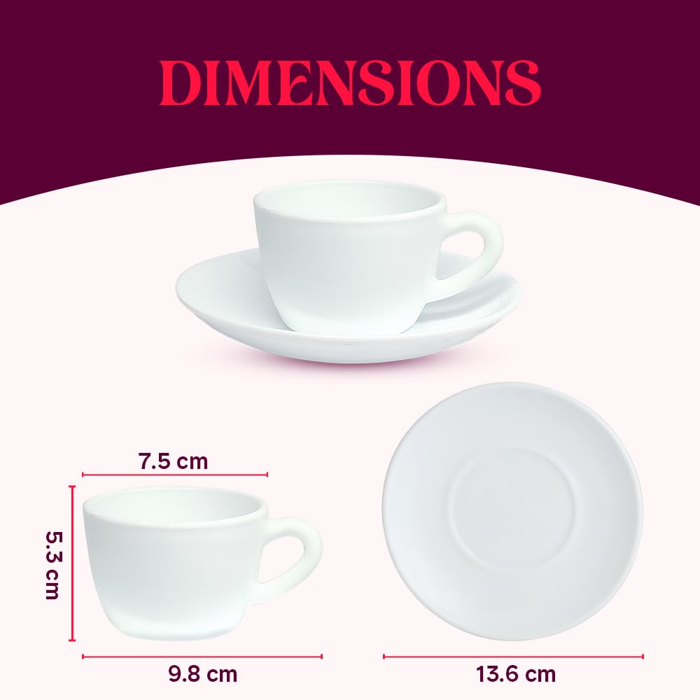 Larah by Borosil Regency Cup n Saucers Set - Image 3