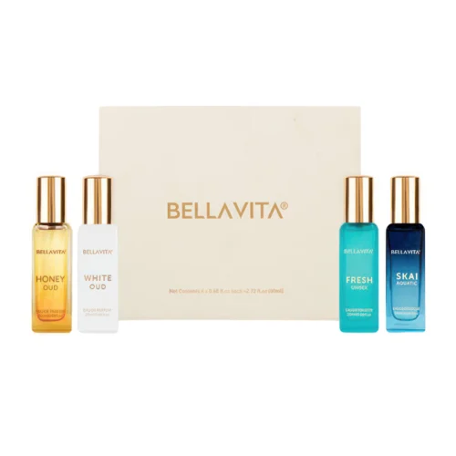 Luxury Perfumee Unisex Gift Set - Fresh Unisex, Skai Aquatic, Honey Qud & White Qud