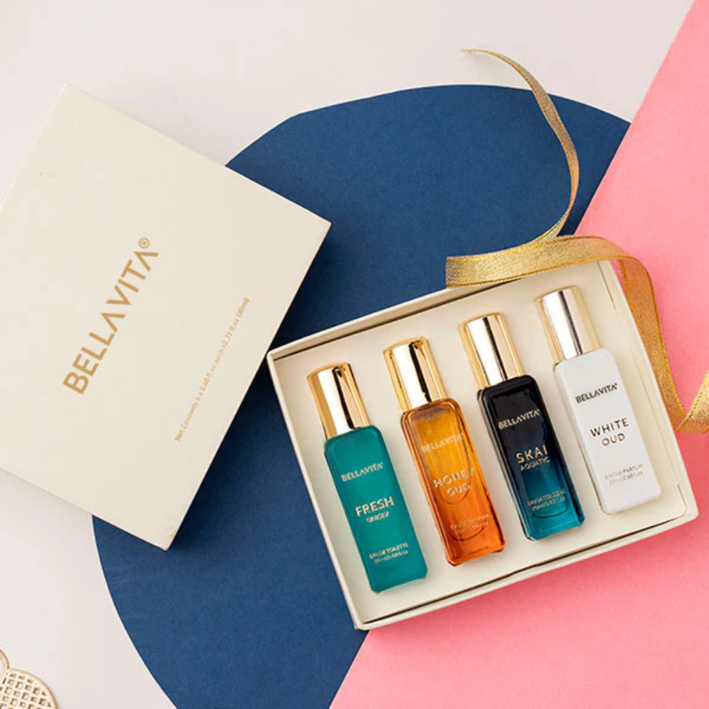 Luxury Perfumee Unisex Gift Set - Fresh Unisex, Skai Aquatic, Honey Qud & White Qud - Image 2