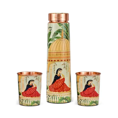 Printed-Copper-Bottle-with-2-glasses-1.webp Printed Copper Bottle with 2 glasses